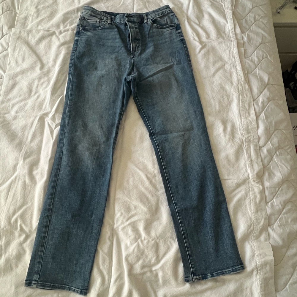 Express 90s Slim Super High Rise FlexX Jeans, Size Large (12/14/16)